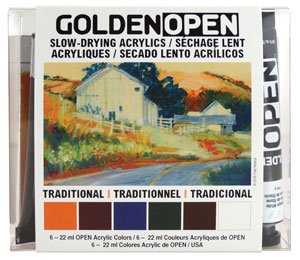 Sada barev Golden Open 6x22ml Traditional