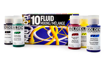 Sada barev Golden Fluid 10x30ml