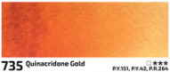 Akvarelová barva Rosa 10ml – 735 quinacridone gold