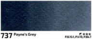 Akvarelová barva Rosa 10ml – 737 payne‘s grey