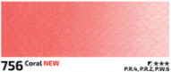 Akvarelová barva Rosa 2,5ml – 756 coral