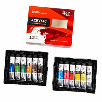 Sada akrylových barev Rosa Studio 12x20ml
