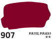 Kvašová barva Rosa 200ml – 907 red deep