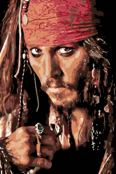 Malování podle čísel – Jack Sparrow 40x60cm