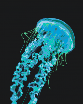 Malování podle čísel – medúza 40x50cm