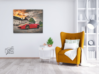 Malování podle čísel – Ferrari 40x50cm