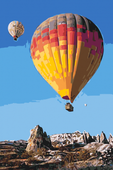 Malování podle čísel – horkovzdušné balóny 40x60cm – vyberte variantu