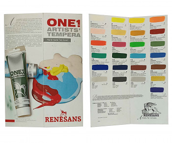Vzorník temperových barev Renesans