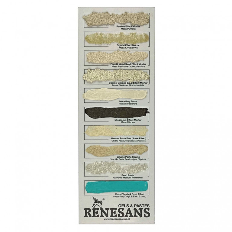 Vzorník akrylových past Renesans