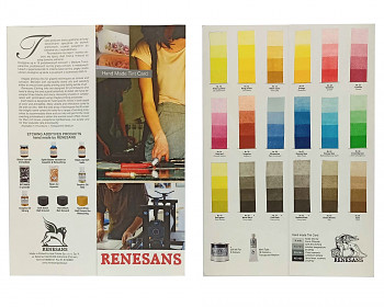 Vzorník grafických barev Renesans Intaglio
