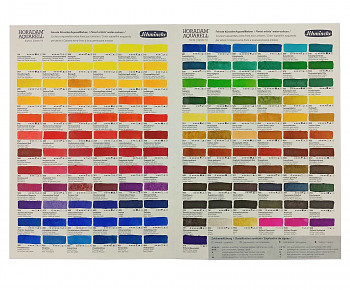 Vzorník akvarelových barev Schmincke Horadam