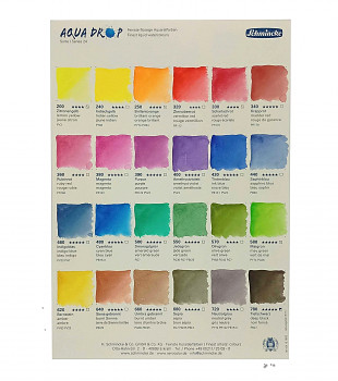 Vzorník akvarelových barev Schmincke Aqua drop