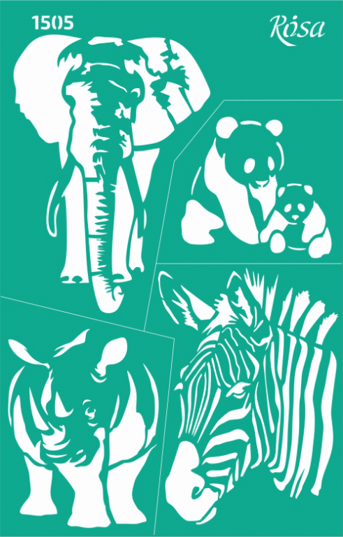 Šablona opakovatelně samolepicí 13x20cm – 1505