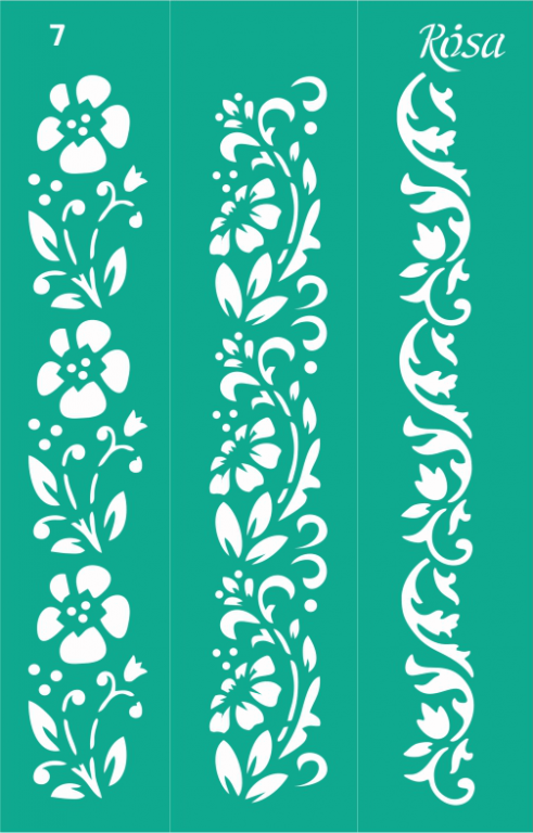 Šablona opakovatelně samolepicí 13x20cm – 7