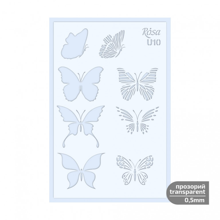 Šablona Rosa 0,5mm 13x20cm – U10