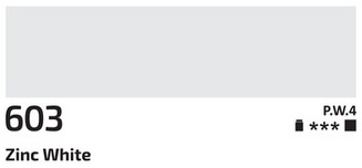 Akrylová barva Rosa 60ml – 603 zinc white