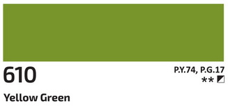 Akrylová barva Rosa 60ml – 610 yellowish green