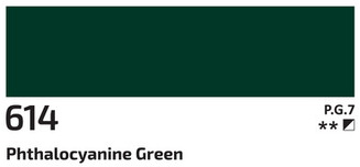 Akrylová barva Rosa 60ml – 614 phthalocyanine green