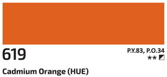 Akrylová barva Rosa 60ml – 619 cadmium orange