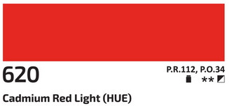 Akrylová barva Rosa 60ml – 620 cadmium red light