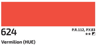 Akrylová barva Rosa 60ml – 624 vermilion