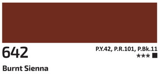 Akrylová barva Rosa 60ml – 642 burnt sienna