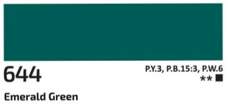 Akrylová barva Rosa 60ml – 644 emerald green