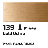 Olejová barva Rosa 45ml – 139 gold ochre
