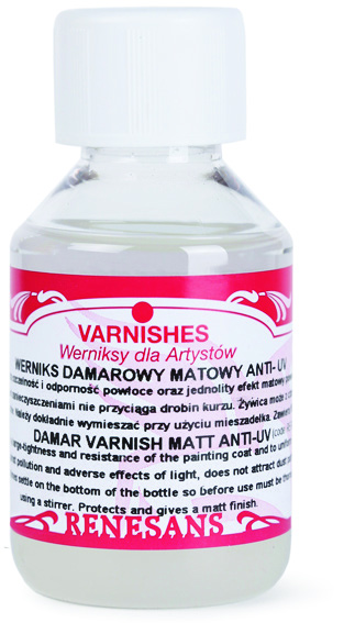 Damarový lak matný anti UV Renesans 1000ml
