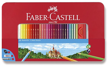 Pastelky Faber-Castell 60ks v plechové kazetě