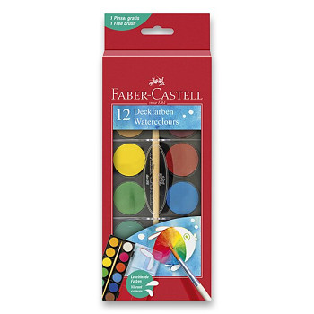 Vodové barvy Faber-Castell sada 12ks