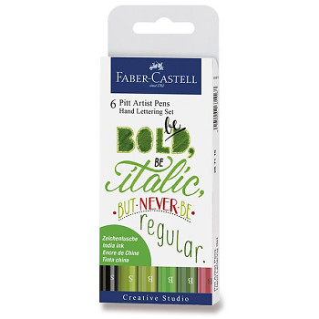 Sada popisovačů Faber-Castell 6ks Hand lettering