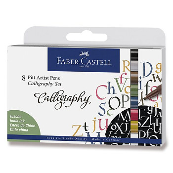 Sada popisovačů Faber-Castell 8ks Calligraphy