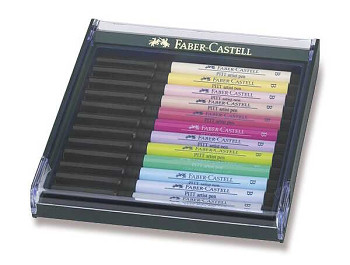 Sada popisovačů Faber-Castell 12ks pastelové odstíny