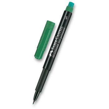 Permanentní fix Faber-Castell Multimark – zelený S