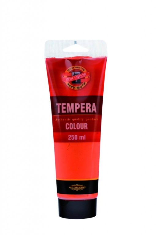 Tempera Koh-i-noor 250ml – 1300 rumělka červená