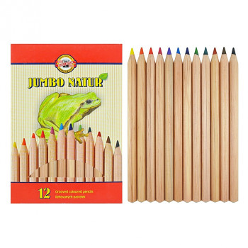 Pastelky Koh-i-noor Jumbo Natur sada 12ks