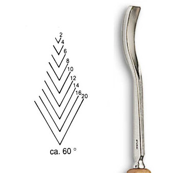 Dláto Stubai tvaru V 60° 5544 – vyberte velikost