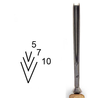 Dláto Stubai ostré V 5547 – různé šířky