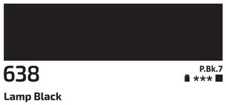 Akrylová barva Rosa 1000ml – 638 lamp black