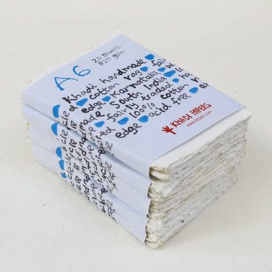 Akvarelový ruční papír Khadi A6 320g
