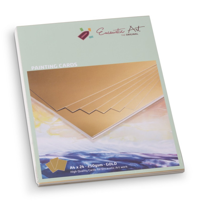karton pro enkaustiku A4 zlatý 250 g/m2