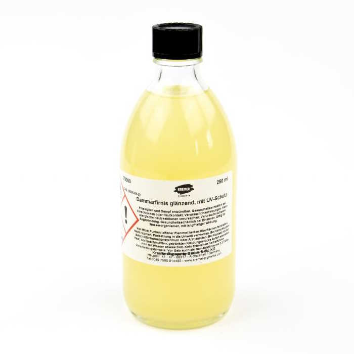 Damarový lak lesklý Kremer 250ml 79300