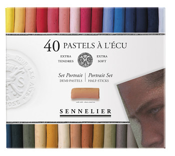 Sada suchých pastelů Sennelier 40 polovičních portrétní