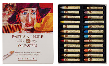 Sada olejových pastelů Sennelier 24ks portrétní