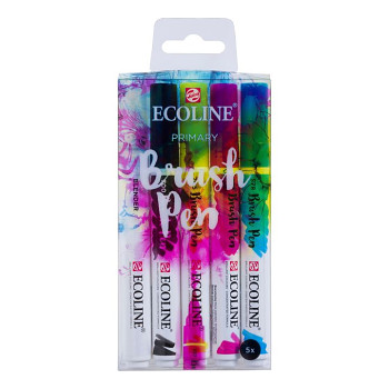 Ecoline Brush Pen sada 5ks Primary