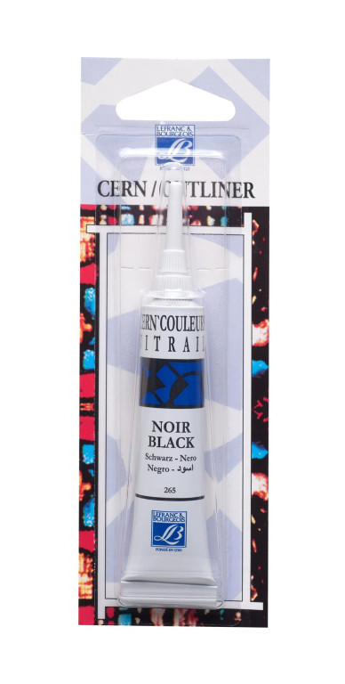 L&B kontura Vitrail 265 Black 20 ml