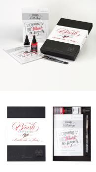 Sada Brush Lettering Box pro kaligrafii