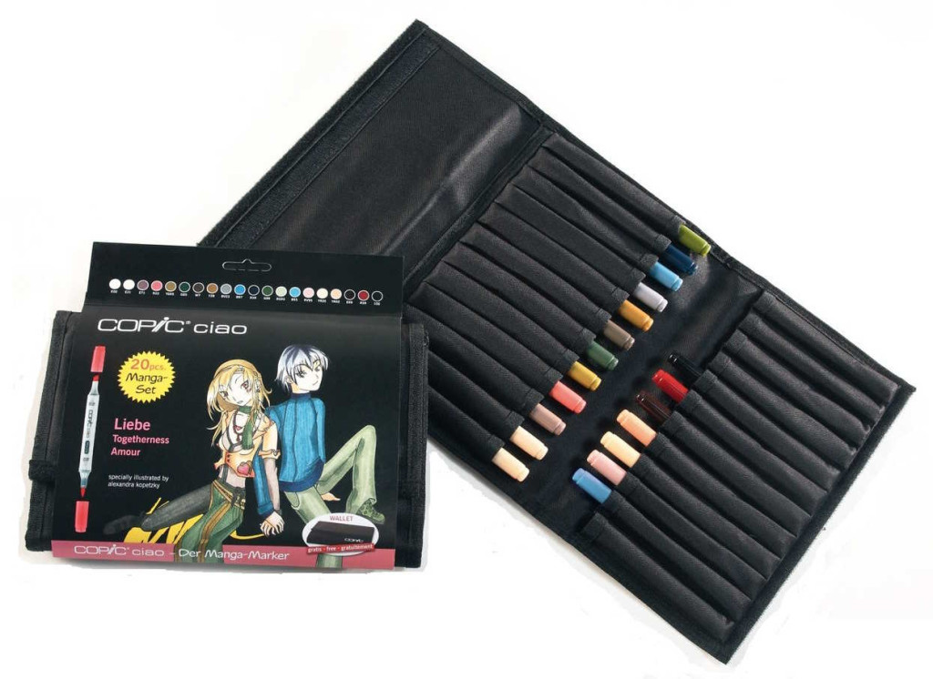 Sada markerů Copic Ciao 20ks penál Manga Love