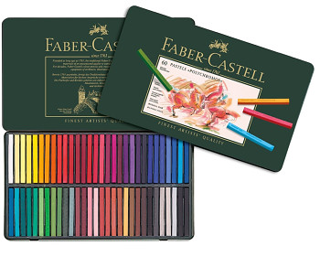 Sada suchých pastelů Faber-Castell karé 60ks